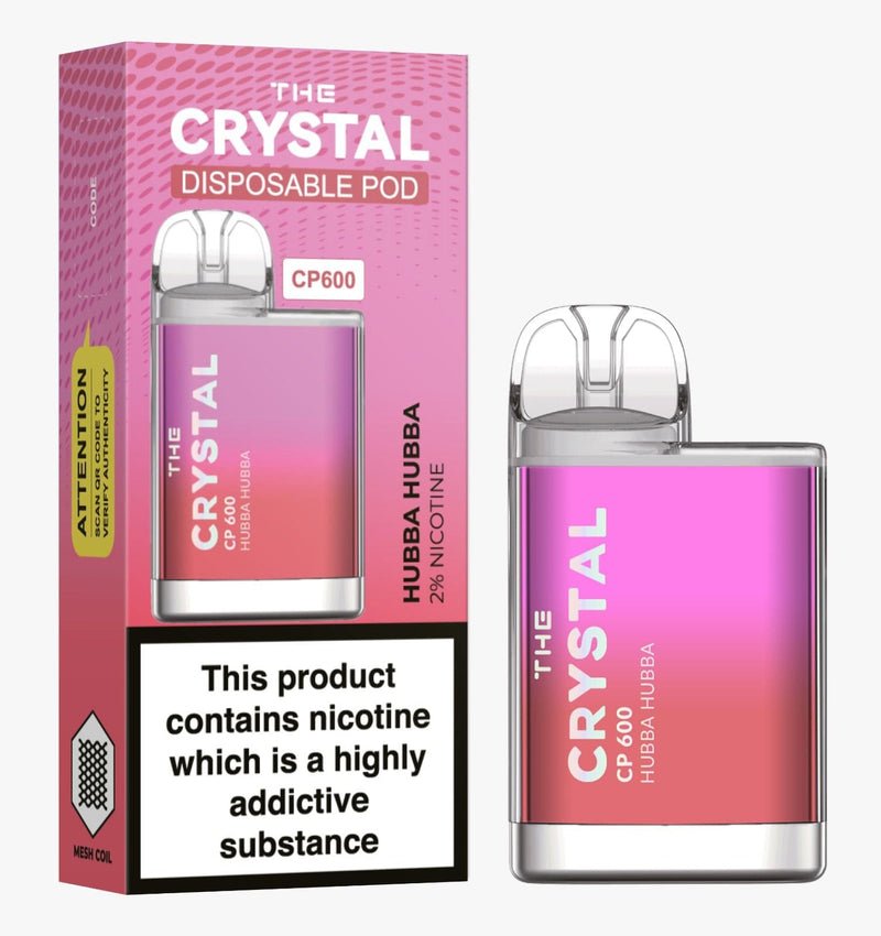 The Crystal CP600 Disposable Vape Hubba Hubba Box of 10