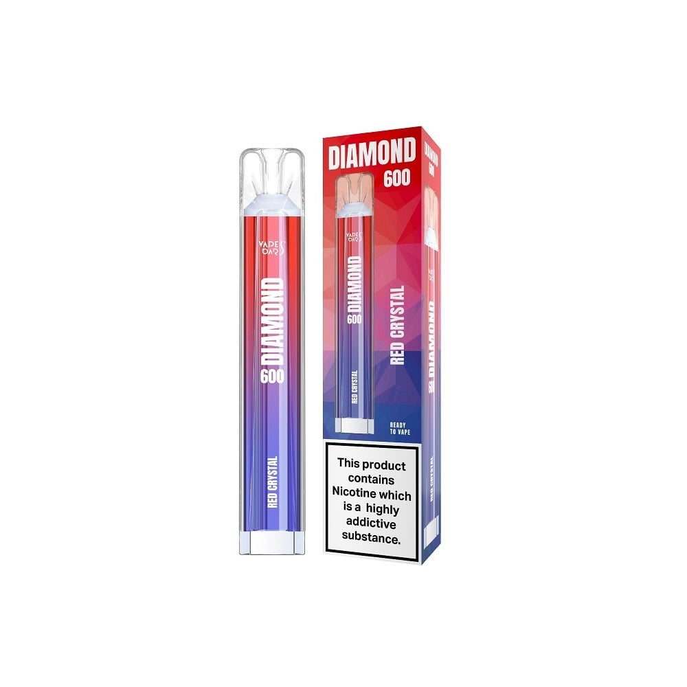 Diamond Bar 600 Puffs - Red Crystal - vapewholesaleeurope