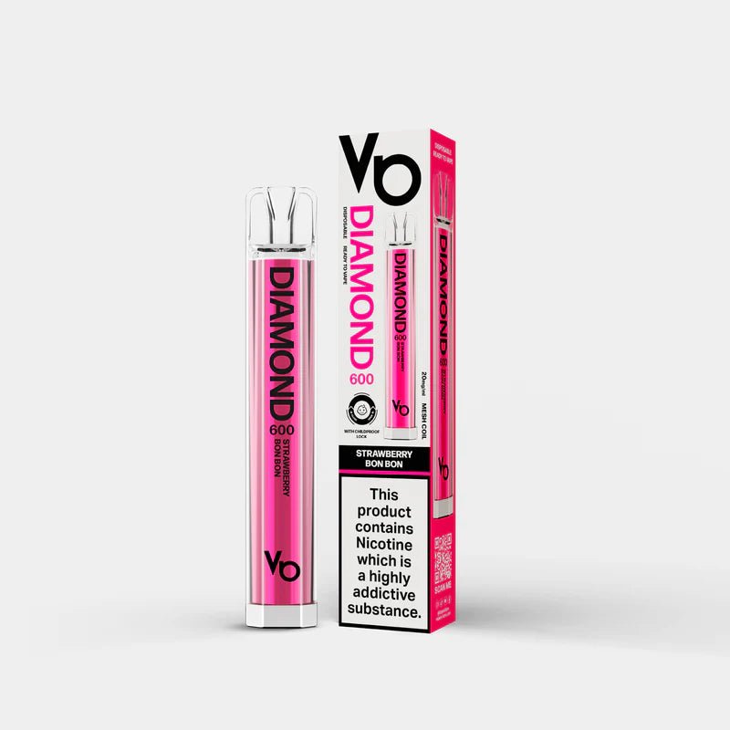 Diamond Bar 600 Puffs - Strawberry Bon Bon - vapewholesaleeurope