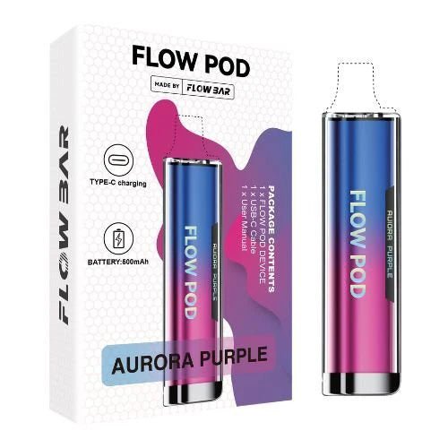 Flow Pod CP600 | Aurora Purple | Box of 10 | 10.00 | vapewholesaleeurope Flow Pod CP600 | Aurora Purple | Box of 10 | 10.00 | vapewholesaleeurope