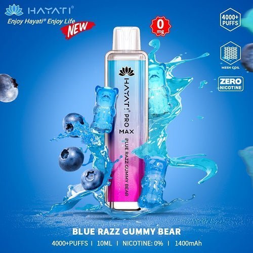 Hayati Pro Max 4000 - Blue Razz Gummy Bear - vapewholesaleeurope