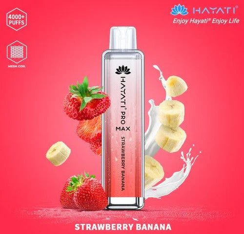 Hayati Pro Max 4000 - Strawberry Banana - vapewholesaleeurope