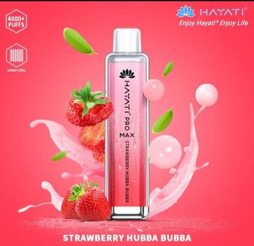 Hayati Pro Max 4000 - Strawberry Hubba Bubba - vapewholesaleeurope