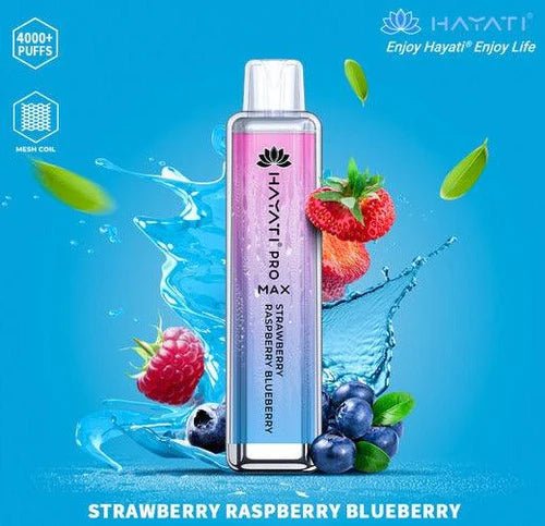 Hayati Pro Max 4000 - Strawberry Raspberry Blueberry - vapewholesaleeurope