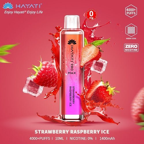 Hayati Pro Max 4000 - Strawberry Raspberry Ice - vapewholesaleeurope