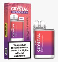 The Crystal CP600 Disposable Vape Device 20mg - Blue Cherry Cranberry - vapewholesaleeurope