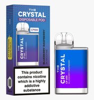 The Crystal CP600 Disposable Vape Device 20mg - Blueberry Raspberry - vapewholesaleeurope