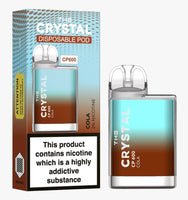 The Crystal CP600 Disposable Vape Device 20mg - Cola - vapewholesaleeurope