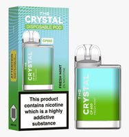 The Crystal CP600 Disposable Vape Device 20mg - Fresh Mint - vapewholesaleeurope