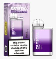 The Crystal CP600 Disposable Vape Device 20mg - Grape - vapewholesaleeurope