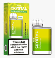 Das Crystal CP600 Einweg-Vape-Gerät 20 mg – Zitronenlimette