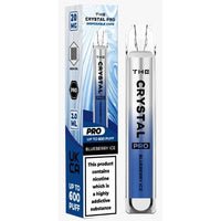 The Crystal Pro 600 Disposable Vape Device 20mg - Blueberry Ice - vapewholesaleeurope