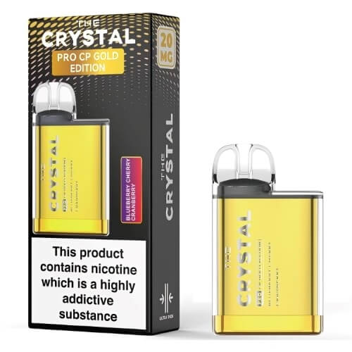 The Crystal Pro CP600 Gold Edition - Blueberry Cherry Cranberry - vapewholesaleeurope