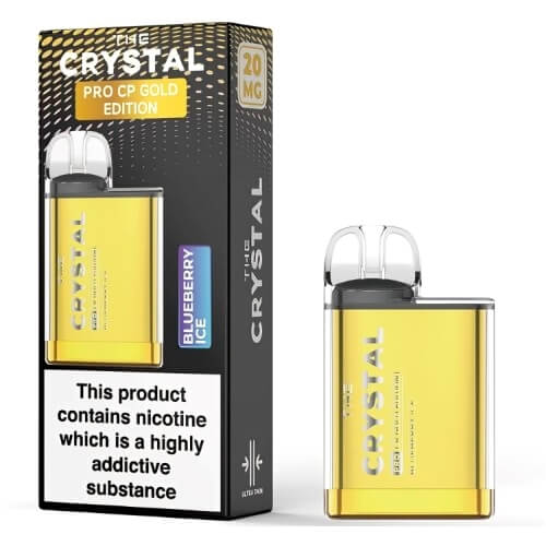 The Crystal Pro CP600 Gold Edition - Blueberry Ice - vapewholesaleeurope