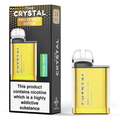 The Crystal Pro CP600 Gold Edition - Fresh Mint - vapewholesaleeurope