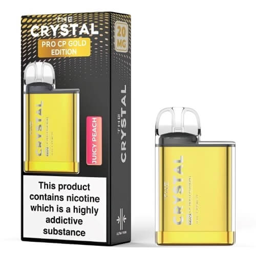 The Crystal Pro CP600 Gold Edition - Juicy Peach - vapewholesaleeurope