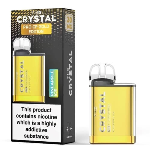 The Crystal Pro CP600 Gold Edition - Pineapple Ice - vapewholesaleeurope