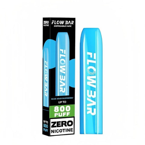 Flow Bar - Disposable Vape Pod Device Zero Nicotine - Blue Sour Raspberry - Box of 10 - vapewholesaleeurope