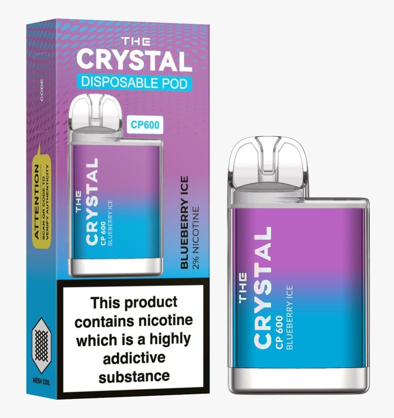 Crystal CP600 Disposable Vape | Blueberry Ice | Box of 10 | vapewholesaleeurope Crystal CP600 Disposable Vape | Blueberry Ice | Box of 10 | vapewholesaleeurope