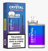 The Crystal CP600 - Disposable Vape - Blueberry Raspberry - Box of 10 - vapewholesaleeurope