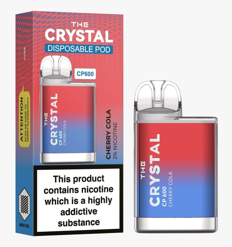 Crystal CP600 Disposable Vape Cherry Cola | Box of 10 | vapewholesaleeurope Crystal CP600 Disposable Vape Cherry Cola | Box of 10 | vapewholesaleeurope
