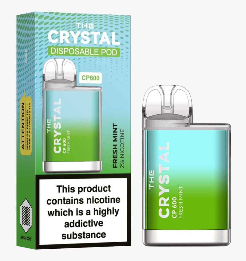 The Crystal CP600 Disposable Vape | Fresh Mint | Box of 10 | vapewholesaleeurope The Crystal CP600 Disposable Vape | Fresh Mint | Box of 10 | vapewholesaleeurope