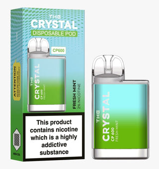 The Crystal CP600 - Disposable Vape - Fresh Mint - Box of 10 - vapewholesaleeurope