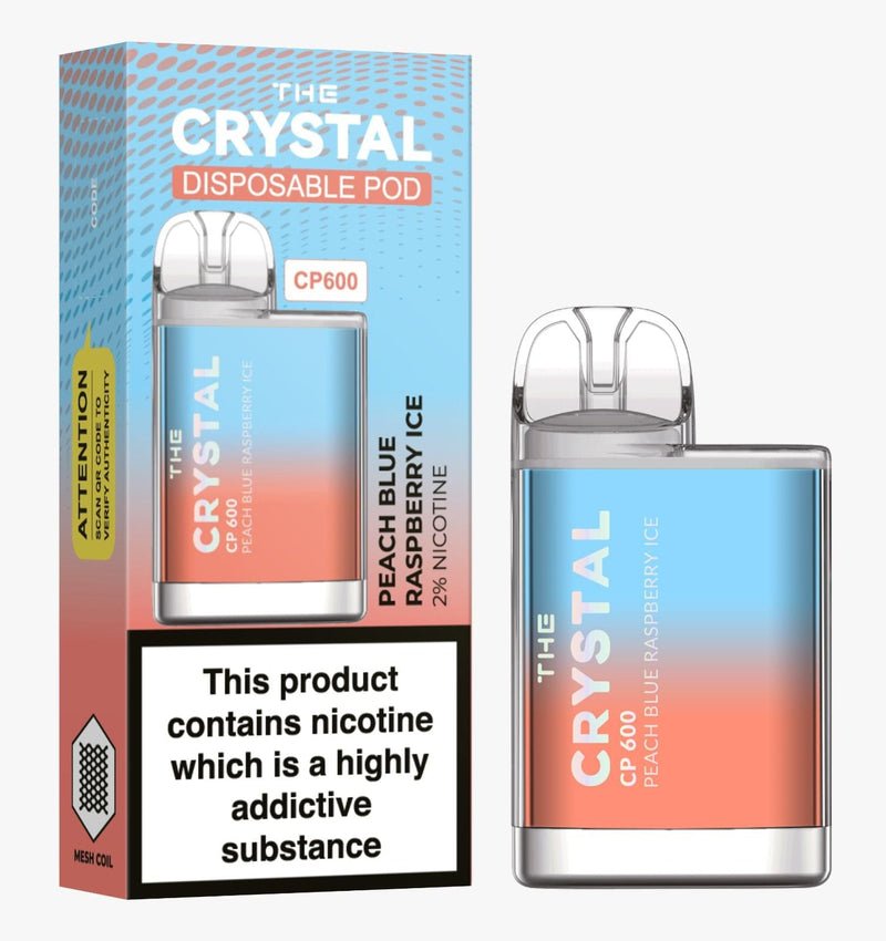 Crystal CP600 Peach Blue Raspberry Ice | Box of 10 | vapewholesaleeurope Crystal CP600 Peach Blue Raspberry Ice | Box of 10 | vapewholesaleeurope
