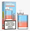 The Crystal CP600 - Disposable Vape - Peach Blue Raspberry Ice - Box of 10 - vapewholesaleeurope