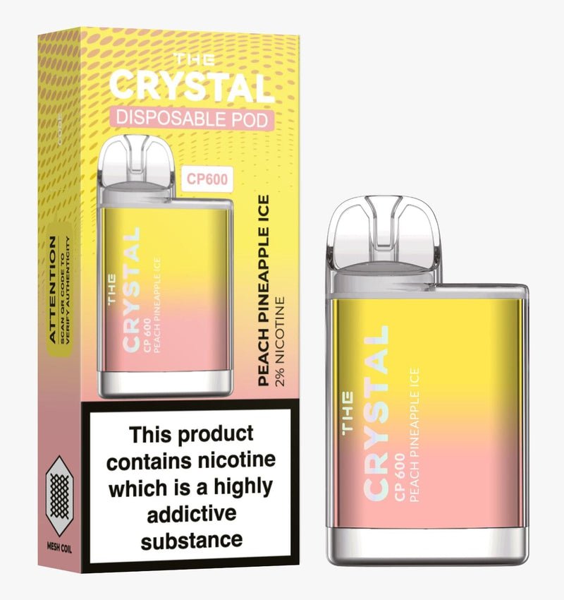 The Crystal CP600 Disposable Vape Peach Pineapple Ice 10-Box | vapewholesaleeurope The Crystal CP600 Disposable Vape Peach Pineapple Ice 10-Box | vapewholesaleeurope