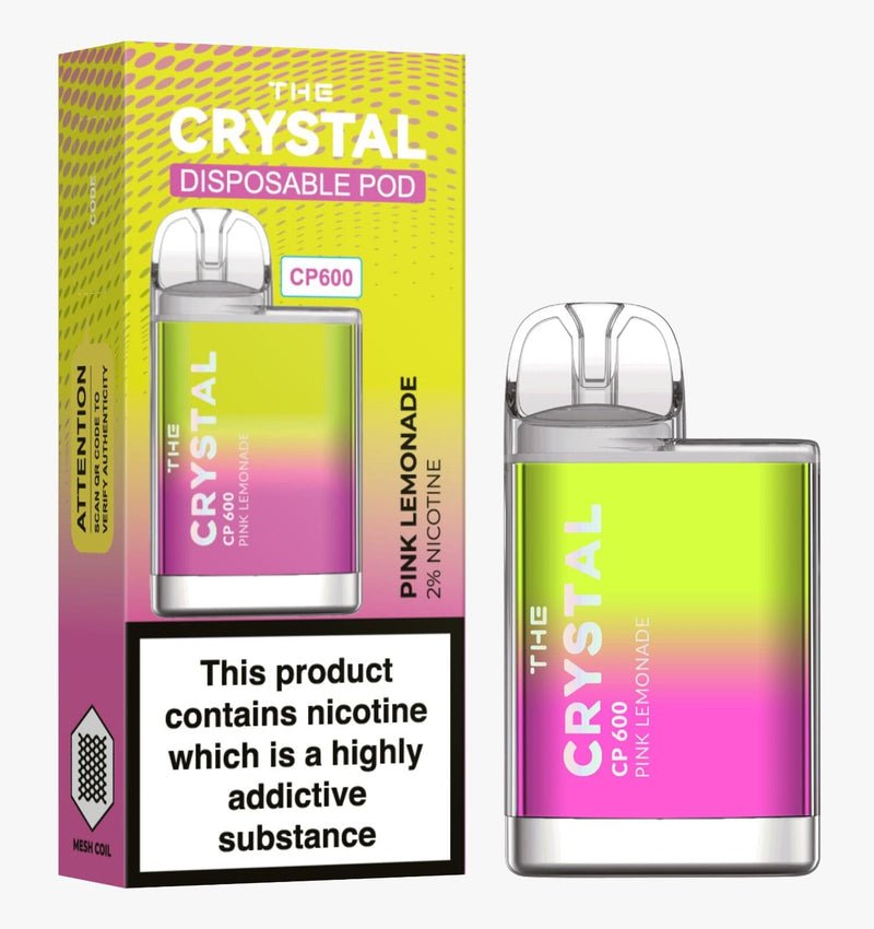 The Crystal CP600 Disposable Vape | Pink Lemonade |Box of 10 | vapewholesaleeurope The Crystal CP600 Disposable Vape | Pink Lemonade |Box of 10 | vapewholesaleeurope