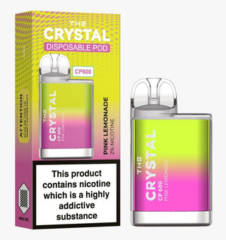 The Crystal CP600 - Disposable Vape - Pink Lemonade - Box of 10 - vapewholesaleeurope