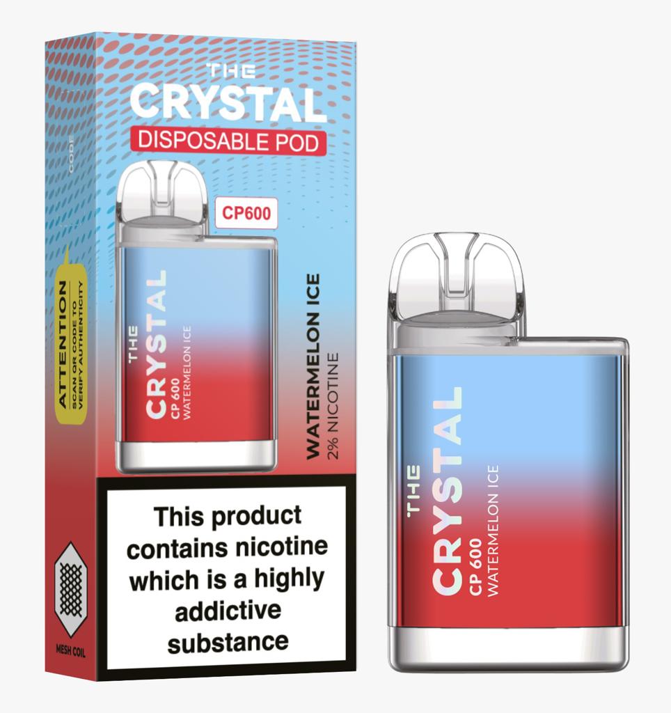 Crystal CP600 Disposable Vape | Watermelon Ice | Box of 10 | vapewholesaleeurope Crystal CP600 Disposable Vape | Watermelon Ice | Box of 10 | vapewholesaleeurope