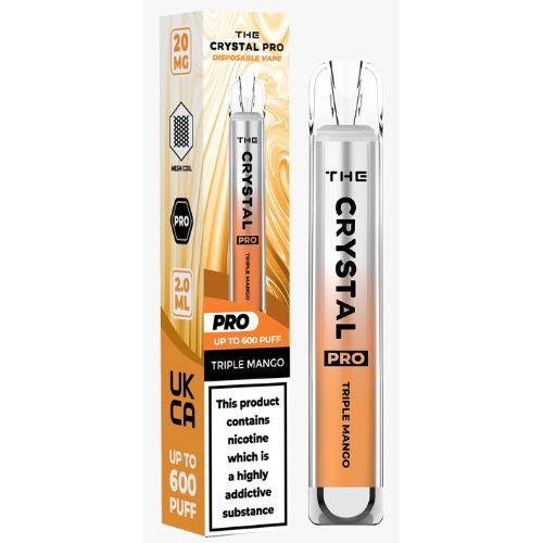 The Crystal Pro Disposable Vape | Triple Mango | Pack of 10 | vapewholesaleeurope The Crystal Pro Disposable Vape | Triple Mango | Pack of 10 | vapewholesaleeurope