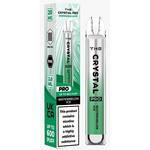 The Crystal Pro Watermelon Ice Disposable Vape | Pack of 10 | vapewholesaleeurope The Crystal Pro Watermelon Ice Disposable Vape | Pack of 10 | vapewholesaleeurope